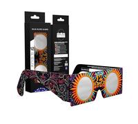 Absolute Eclipse Lunettes Enfants Eclipse Solaire 2026 pour Voir l'Éclipse - ISO 12312-2 CE Certifiées Homologuées - 10 Pack - Design Sunburst - Adultes Enfants - Fabricant Européen Reconnu AAS