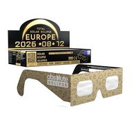 Absolute Eclipse Lunettes Enfants Eclipse Solaire 2026 pour Voir l'Éclipse - ISO 12312-2 CE Certifiées Homologuées - Lot de 100 Écoles - Design Doodle - Fabricant Européen Reconnu AAS