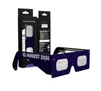 Absolute Eclipse Lunettes Enfants Eclipse Solaire 2026 pour Voir l'Éclipse - ISO 12312-2 CE Certifiées Homologuées - 10 Pack - Design Rocketrider - Adultes Enfants - Fabricant Européen Reconnu AAS