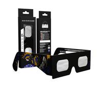 Absolute Eclipse Lunettes Music Solar Eclipse - Testé ISO 12312-2 et certifié CE - Fabricant européen - Pack familial de 6 - Eclipse Europe 2026