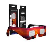 Absolute Eclipse Lunettes Palms Solar Eclipse en vrac - Testé ISO 12312-2 et certifié CE - Fabricant européen recommandé par AAS - Eclipse Europe 2026, Orange, 2 Pack
