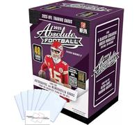 Absolute Football NFL Blaster Box avec 48 cartes à collectionner + 6 toploaders + aimant StreetCards