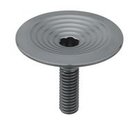 absoluteBLACK Capuchon de Jeu de Direction Premium Integrated Top Cap gris 1 1/8"