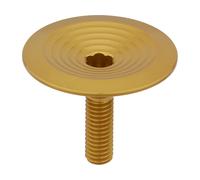 absoluteBLACK Capuchon de Jeu de Direction Premium Integrated Top Cap jaune 1 1/8"