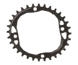 absoluteBLACK, Couronne Ovale 104bcd Blk 36T (Bolts Integ Unisexe Adulte, Multicolore, Standard