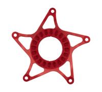 absoluteBLACK Étoile de Plateau E-Bike pour Shimano STEPS rouge 53 mm