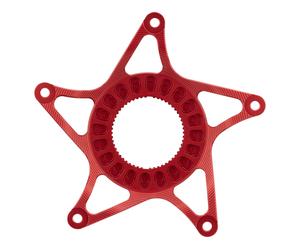 absoluteBLACK Étoile de Plateau E-Bike pour Shimano STEPS rouge 53 mm