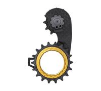 absoluteBLACK Galets de Dérailleur HOLLOWcage Carbon Ceramic Oversized Shimano 9250 noir/jaune universal