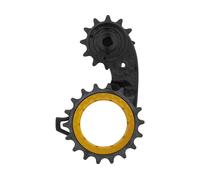 absoluteBLACK Galets de Dérailleur HOLLOWcage Carbon Ceramic Oversized SRAM eTap AXS jaune/noir universal