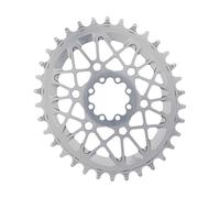 absoluteBLACK Plateau Oval T-Type pour SRAM Transmission 3 mm Offset gris 34 Zähne
