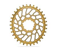 absoluteBLACK Plateau Ovale pour SRAM Direct Mount 0 mm Offset jaune