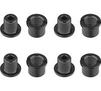 absoluteBLACK Set de Vis de Plateau 4 bras noir kurz