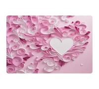Absorbant Tapis Anti-salissures Jour Amours, Amour Cœur SH Tapis de Sol Tapis WC 40×60cm pour Passage,Salon,Terrasse