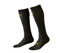 - Absorbe la Transpiration - Coupe étroite - Minimise Les Vibrations Musculaires pour Une Plus Longue énergie - MX Performance Sock V.22 - Unisexe, Noir/Jaune Fluo, Taille Unique