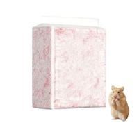 Absorbent Hamster Bedding, Comfortable Nesting Material, 5.9x3.94x7.87 Inches Winter Pack with Soft Texture, Warmth Bedding Fabric, Cage Style with Natural Look, Small Animal Supply for Beginners