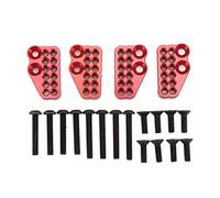 Absorbeur à amortisseur arrière avant en métal Poreux Porous Pièces de mise à niveau d'alliage en aluminium de haute qualité pour RC Crawler Car Capra 1.9 UTB AXI03004 4PCS 24g (Rouge)