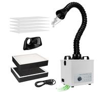 Absorbeur de Fumée 100W Extracteur de Fumée pour Soudure 4500 Tr/Min Mini Aspirateur de Fumée 27x22x25.7cm Tuyaux Flexibles Longs de 1,2m pour Absorbe Fortement La Fumée et Les Poussières 110V