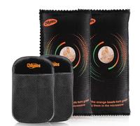 Absorbeur D'humidité Voiture, 2 x 800g Déshumidificateurs Réutilisables Avec Indicateur d'Humidité Visuel et Coussin Anti-Dérapant Gel de Silice pour Voiture, Maison, Armoire, Tiroir (2 * 800g)