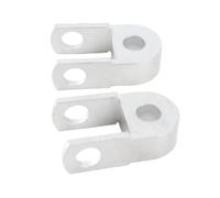 Absorption de moto Riser, 2pcs Universel moto Amortisseur arrière Riser Hauteur Extension 3cm Dispositif de rehaussement pour châssis argent(Avec vis)