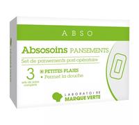 Absosoins Marque Verte Set De Pansement Post-Opératoire Petites Plaies