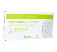 Absosoins Marque Verte Set De Pansements Post-Opératoire Grandes Plaies