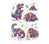 Abstarct Animals Notebook - Vol. 6: Colorful Geometric Animal Art I Creative Notebook for Notes, Journaling & Ideas I Lined Paper: Colorful Geometric ... Journaling & Ideas I Squared Math Paper