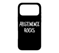 Abstinence Rocks Slogan Humoristique avec Citation de la virginité Vierge Coque pour iPhone 17 Pro Max