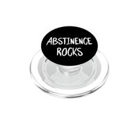 Abstinence Rocks Slogan Humoristique avec Citation de la virginité Vierge PopSockets PopGrip pour MagSafe