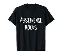 Abstinence Rocks Slogan Humoristique avec Citation de la virginité Vierge T-Shirt