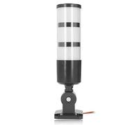 ABSTower Voyant d'Avertissement Industriel LED, 3 Couleurs, Pliable 180°, Matériau ABS, 60mm x 280mm, Signal Lumineux Continu avec Alarme Sonore, 12-24V CC