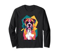 Abstract Art Boxer Dog Boxers Manche Longue