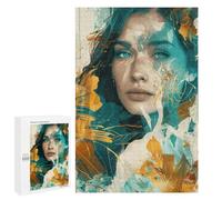 Abstract Art Woman Portrait Puzzle 1000 Pièces Educa Jouet en Bois Cadeau Unique Décoration Intérieure Jeu Éducatif Challenge Toy Adultes Et Enfants À Partir De 14 Ans 1000 PCS