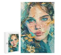 Abstract Artwork with Flowers Puzzle 1000 Pièces Educa Jouet en Bois Cadeau Unique Décoration Intérieure Jeu Éducatif Challenge Toy Adultes Et Enfants À Partir De 14 Ans 1000 PCS