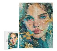 Abstract Artwork with Flowers Puzzle 1000 Pièces Educa Jouet en Bois Cadeau Unique Décoration Intérieure Jeu Éducatif Challenge Toy Adultes Et Enfants À Partir De 14 Ans 500 PCS