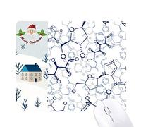 abstract blue chemical structure moléculaire cadeau de noël maison tapis de souris