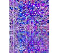 Abstract Cheetah, Leaf Lion, Star-Detailed, 8x11 Page, Hardcover Journal, Art Pad, Sketchbook, Drawing Book: Created With Hand-Drawn Art By: Artist Mary Elisabeth Linder @ MaryEMade