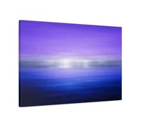 Abstract Color Gradient Purple Blue Silver - Canvas Wall Art Print 30×20 inch (75×50 cm) - Horizontal / 1.25 inch (3 cm)