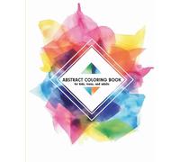 Abstract coloring book Relaxing and simple designs, calmness book for kids, teens and adults
