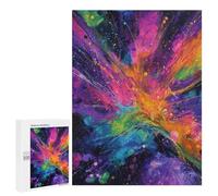 Abstract Cosmic Energy Painting Puzzle 500 Pièces Educa Jouet en Bois Cadeau Unique Décoration Intérieure Jeu Éducatif Challenge Toy Adultes Et Enfants À Partir De 14 Ans 500 PCS