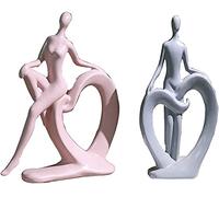 Abstract Couples Figure Sculpture Sculpture Figurine Room Decor Crafts Ornement Cadeaux européens Sculptures de résine créative européenne Artisanat Moderne Figure Minimaliste Décoration Home