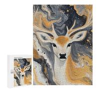Abstract Deer Painting Art-2 Puzzle 500 Pièces Educa Jouet en Bois Cadeau Unique Décoration Intérieure Jeu Éducatif Challenge Toy Adultes Et Enfants À Partir De 14 Ans 500 PCS