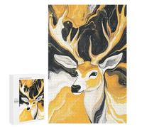 Abstract Deer Painting Art-3 Puzzle 1000 Pièces Educa Jouet en Bois Cadeau Unique Décoration Intérieure Jeu Éducatif Challenge Toy Adultes Et Enfants À Partir De 14 Ans 1000 PCS