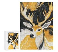 Abstract Deer Painting Art-3 Puzzle 1000 Pièces Educa Jouet en Bois Cadeau Unique Décoration Intérieure Jeu Éducatif Challenge Toy Adultes Et Enfants À Partir De 14 Ans 300 PCS