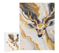 Abstract Deer Painting Art-4 Puzzle 1000 Pièces Educa Jouet en Bois Cadeau Unique Décoration Intérieure Jeu Éducatif Challenge Toy Adultes Et Enfants À Partir De 14 Ans 500 PCS