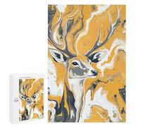 Abstract Deer Painting Art-5 Puzzle 1000 Pièces Educa Jouet en Bois Cadeau Unique Décoration Intérieure Jeu Éducatif Challenge Toy Adultes Et Enfants À Partir De 14 Ans 1000 PCS