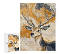 Abstract Deer Painting Art-6 Puzzle 1000 Pièces Educa Jouet en Bois Cadeau Unique Décoration Intérieure Jeu Éducatif Challenge Toy Adultes Et Enfants À Partir De 14 Ans 500 PCS