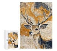Abstract Deer Painting Art-6 Puzzle 1000 Pièces Educa Jouet en Bois Cadeau Unique Décoration Intérieure Jeu Éducatif Challenge Toy Adultes Et Enfants À Partir De 14 Ans 300 PCS
