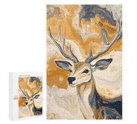 Abstract Deer Painting Art-6 Puzzle 1000 Pièces Educa Jouet en Bois Cadeau Unique Décoration Intérieure Jeu Éducatif Challenge Toy Adultes Et Enfants À Partir De 14 Ans 1000 PCS