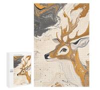 Abstract Deer Painting Art Puzzle 1000 Pièces Educa Jouet en Bois Cadeau Unique Décoration Intérieure Jeu Éducatif Challenge Toy Adultes Et Enfants À Partir De 14 Ans 1000 PCS