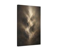Abstract Ethereal Energy Brown And Gold - Canvas Wall Art Print 16×24 inch (40×60 cm) - Vertical / 1.25 inch (3 cm)